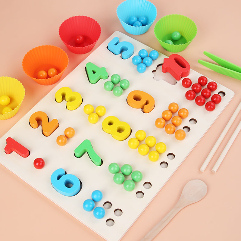 Number Clip bead assembly board