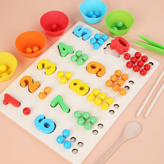 Number Clip bead assembly board