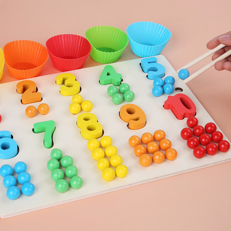 Number Clip bead assembly board