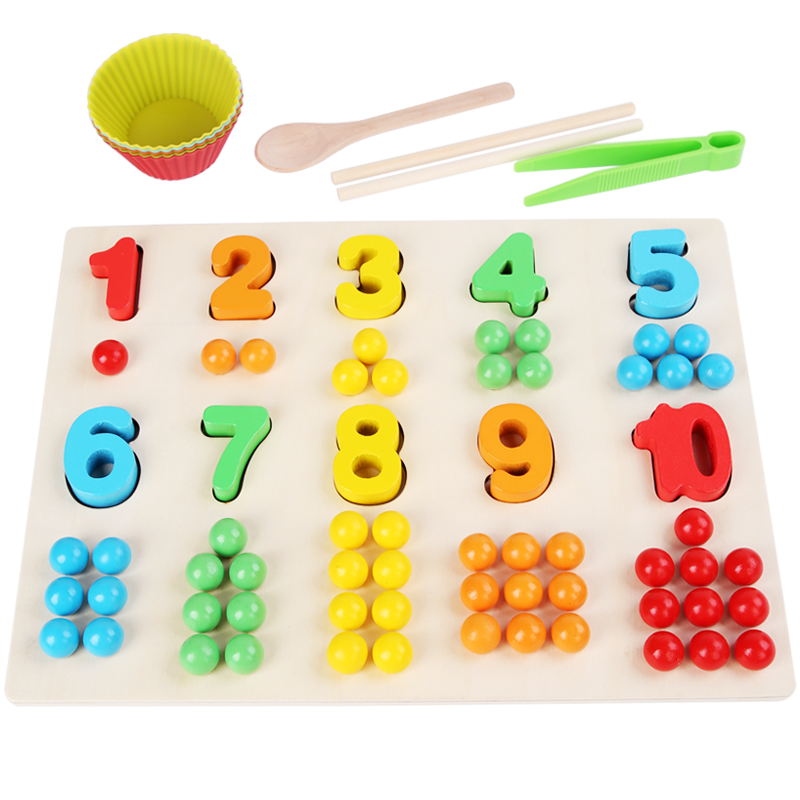 Number Clip bead assembly board