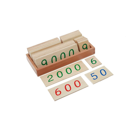 Small Wooden Number Cards With Box (1-9000)	C055