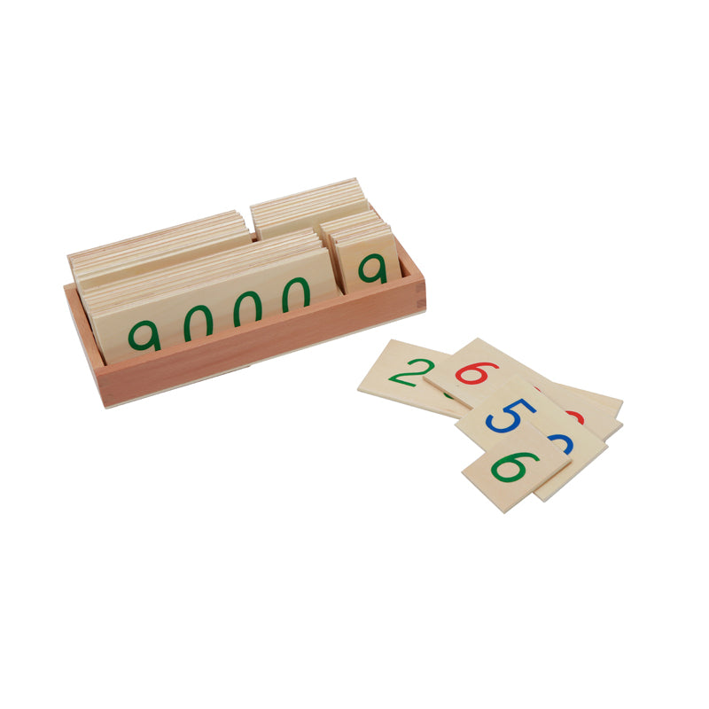Small Wooden Number Cards With Box (1-9000) C055