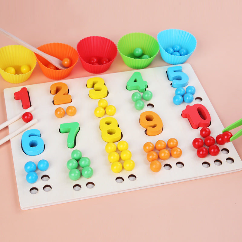 Number Clip bead assembly board